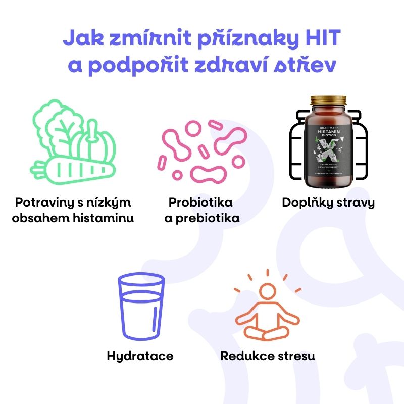 Jak zmírnit příznaky HIT a podpořit zdraví střev